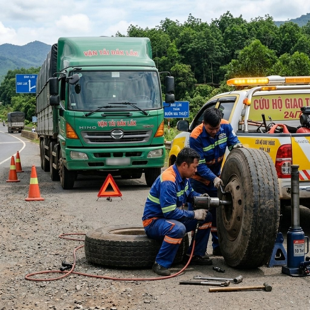 Vá lốp xe tải