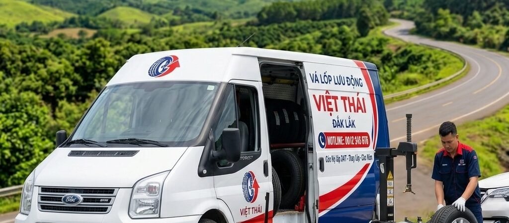 Dịch vụ Vá Lốp Lưu Động Viết Thái 24/24 tại Cư Kuin, Đắk Lắk
