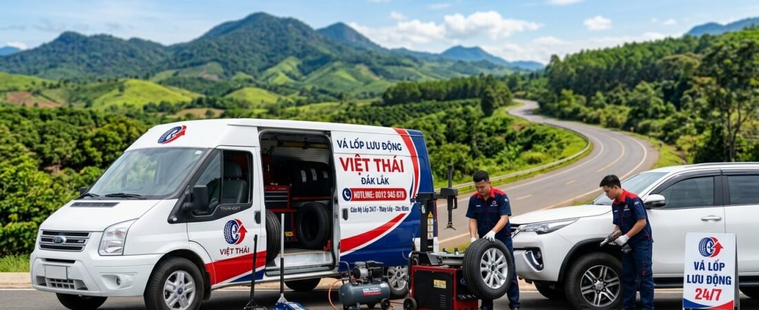 Dịch vụ Vá Lốp Lưu Động Viết Thái 24/24 tại Cư Kuin, Đắk Lắk